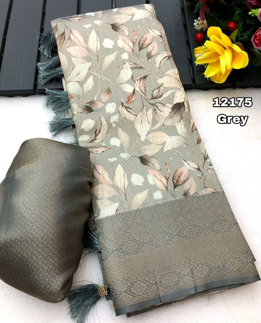 soft Silk digital print saree
