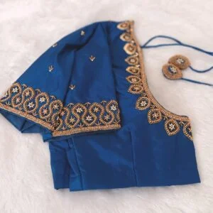 Aari work bridal blouse -design 17