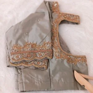 Aari work bridal blouse -design 19
